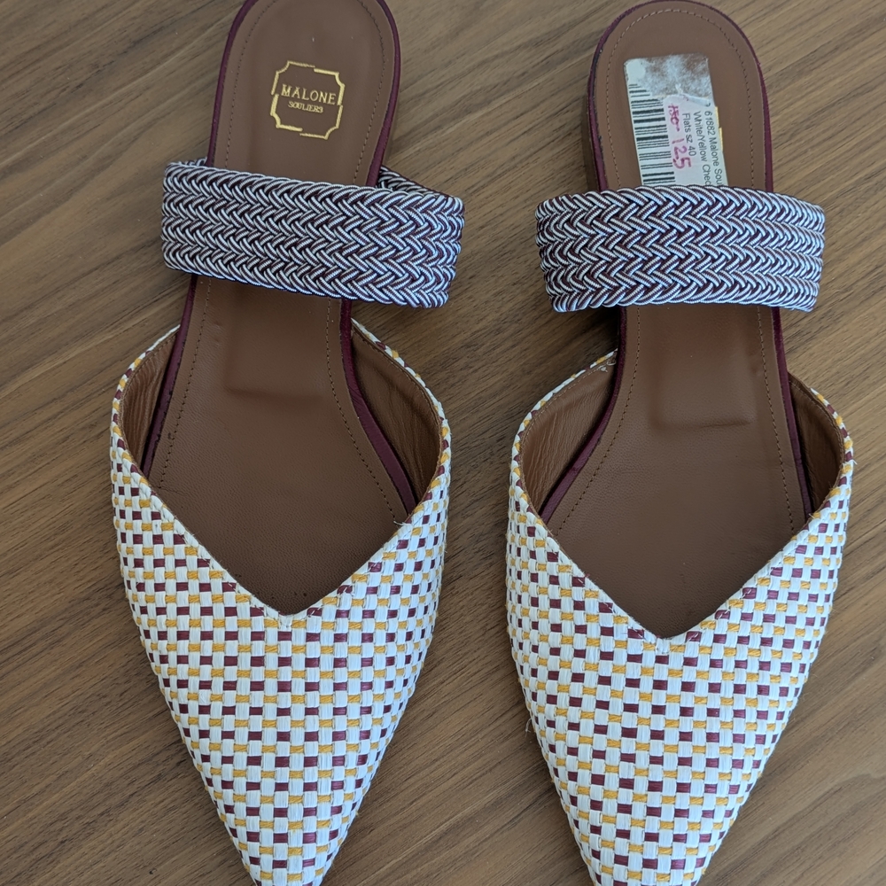 Malone Souliers Women's Woven Mules - Multicolor